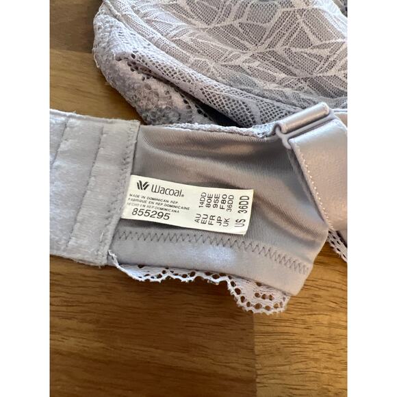 Wacoal Halo Lace Convertible Underwire Bra in Twilight Gray 36DD - Picture 7 of 8